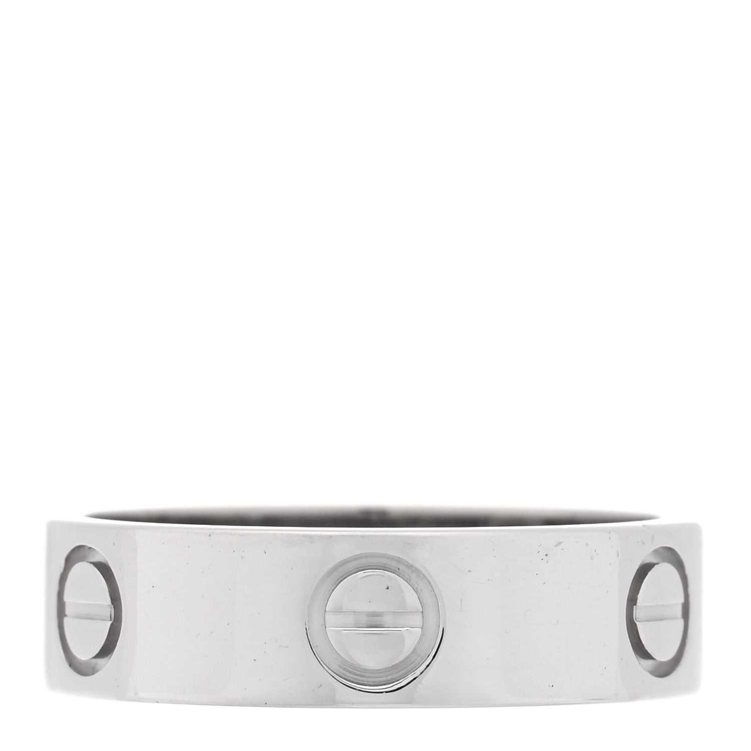 Cartier Platinum 5.5mm LOVE Ring 56 7.5 3 of 5