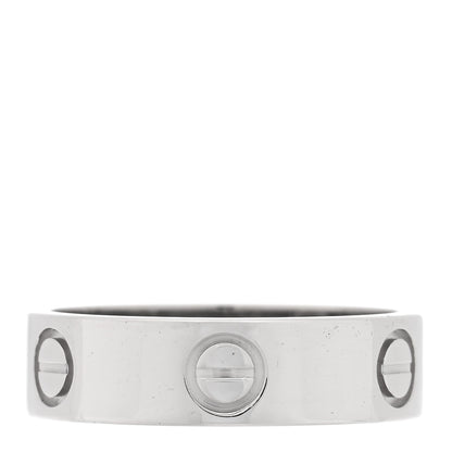 Cartier Platinum 5.5mm LOVE Ring 56 7.5 3 of 5