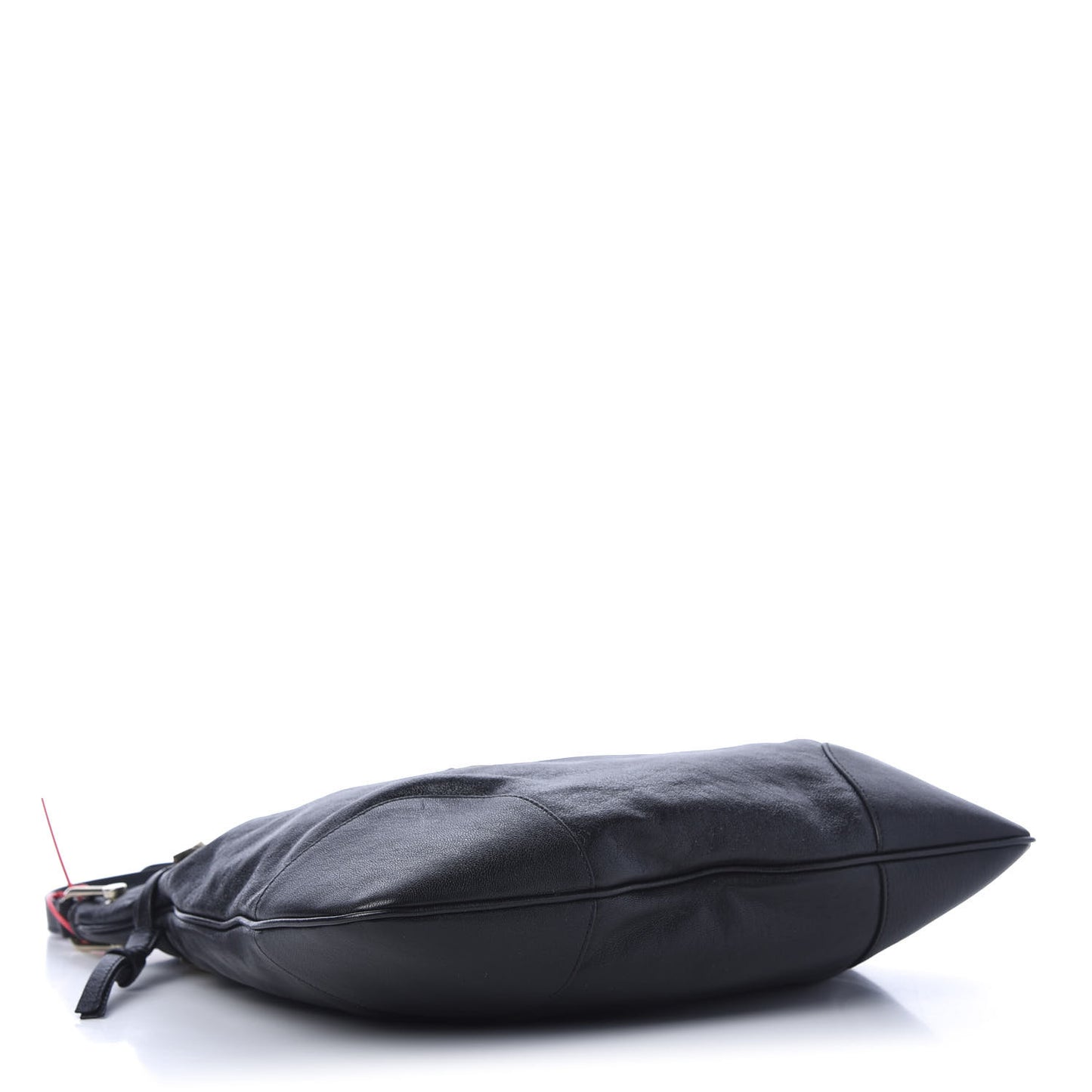Sakai Calfskin Horsebit 1955 Cinch Top Messenger Bag Black