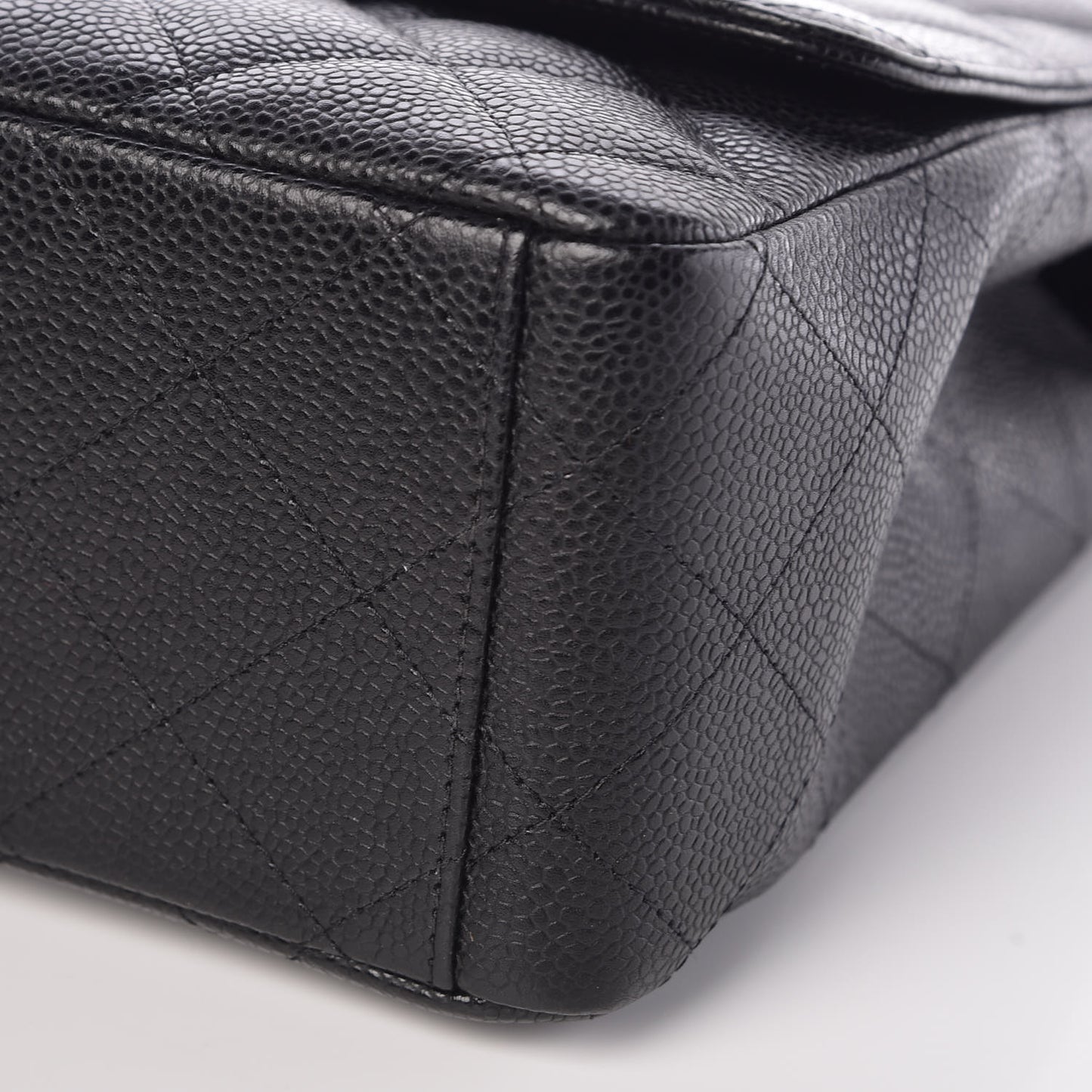 Caviar Quilted Maxi Single Flap Black