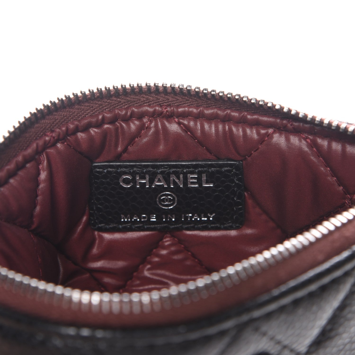Chanel Caviar Quilted Small Cosmetic Case Black 6 of 8