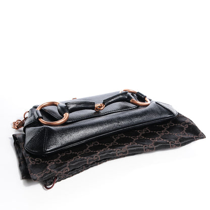 Gucci Leather Horsebit Clutch Black 4 of 8
