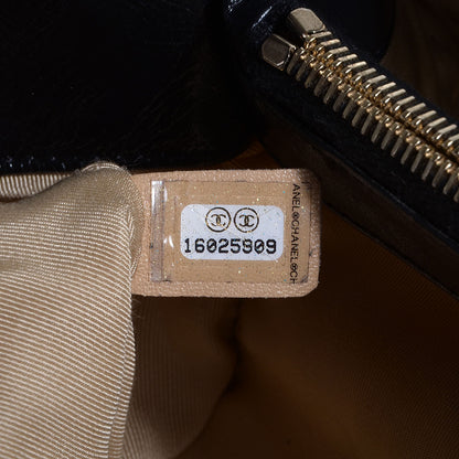 Chanel Calfskin In The Mix Shopping Tote Beige Black 7 of 8