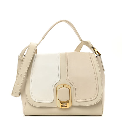 Fendi Calfskin Colorblock Anna Shoulder Bag Beige 1 of 10