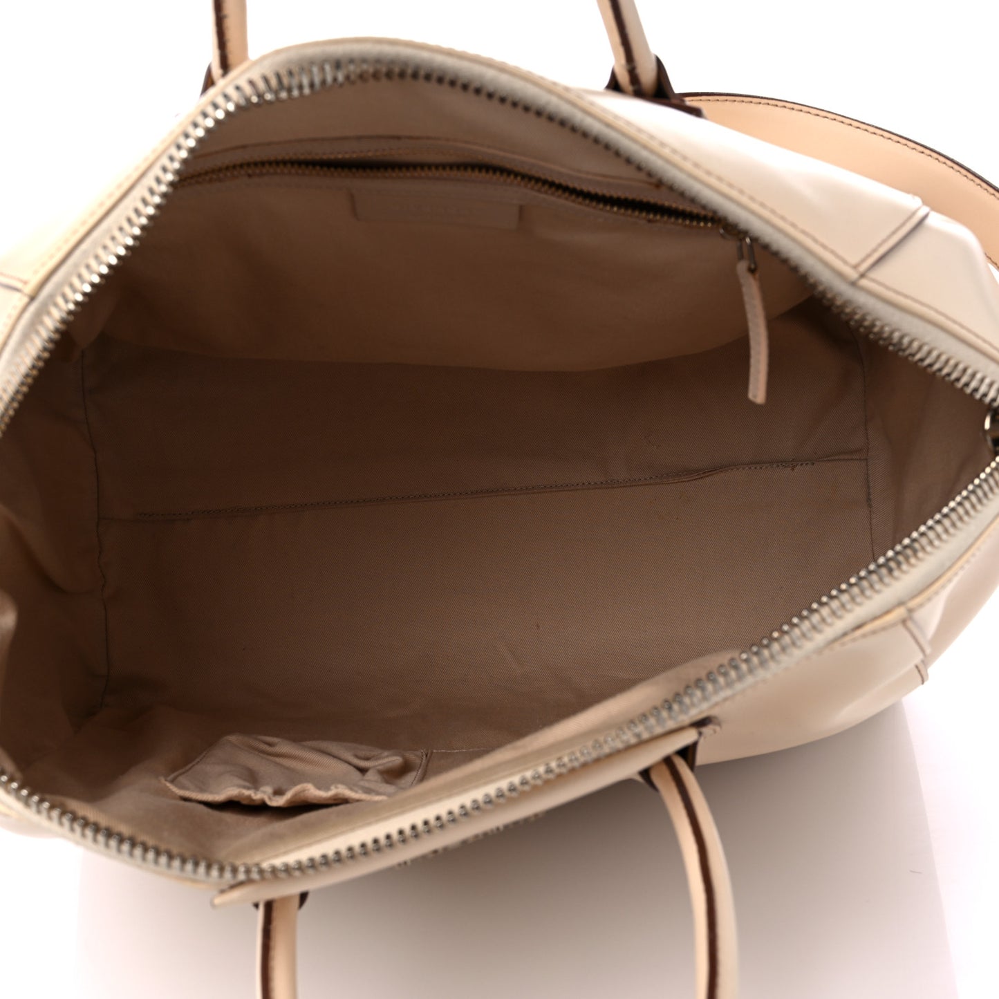 Shiny Lord Calfskin Large Antigona Beige