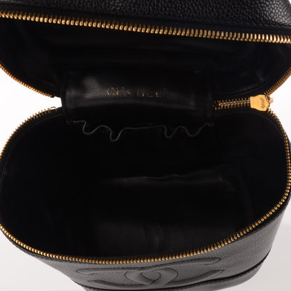 Chanel Caviar Vanity Cosmetic Case Black 5 of 9
