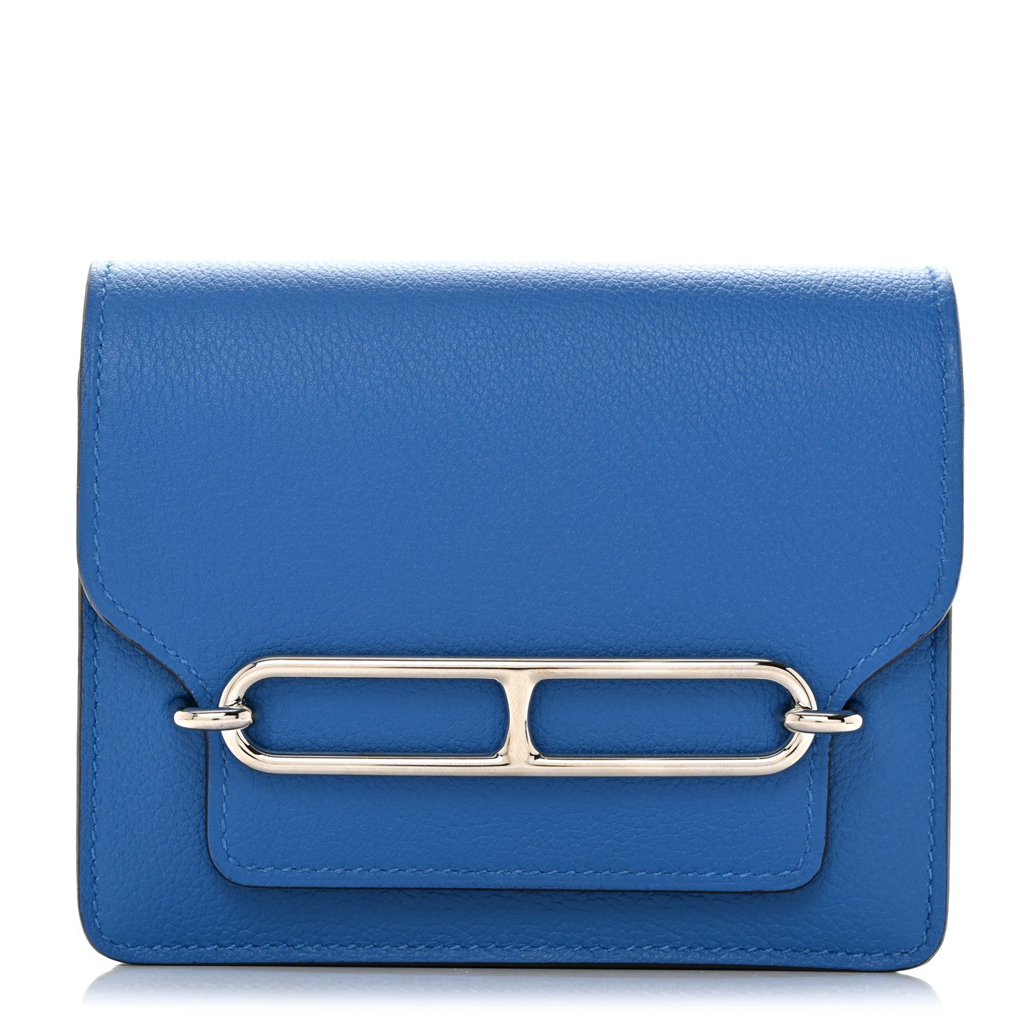 Hermes Evercolor Roulis Slim Wallet Bleu Hydra 1 of 8