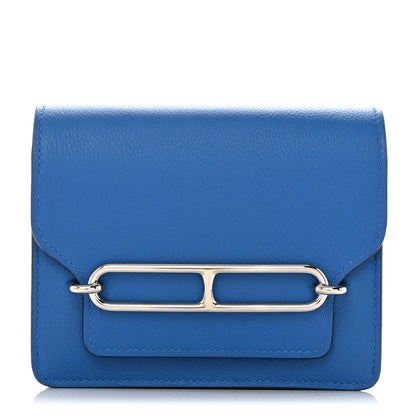Hermes Evercolor Roulis Slim Wallet Bleu Hydra 1 of 8