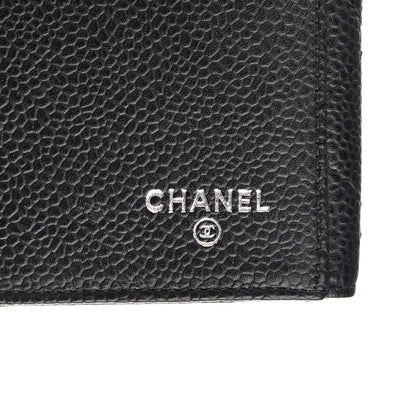 Chanel Caviar Quilted CC Long Double Wallet Black 6 of 8