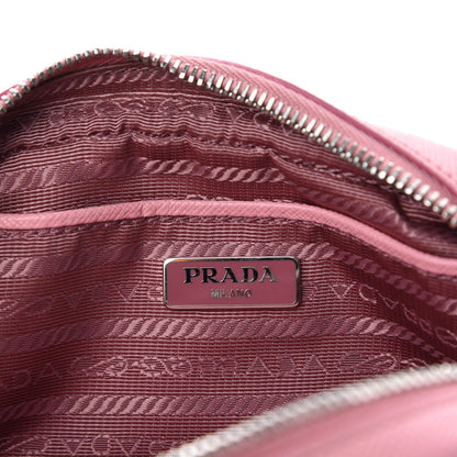 Prada Saffiano Fiocco Bow Camera Crossbody Bag Petalo 9 of 12