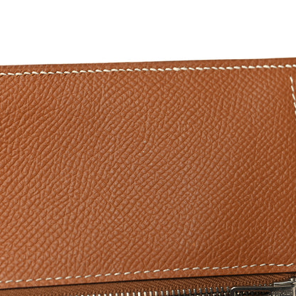 Hermes Epsom Bearn Gusset Wallet Gold 10 of 12