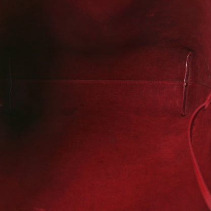 Saint Laurent Calfskin Large Shopping Tote Red 6 of 9
