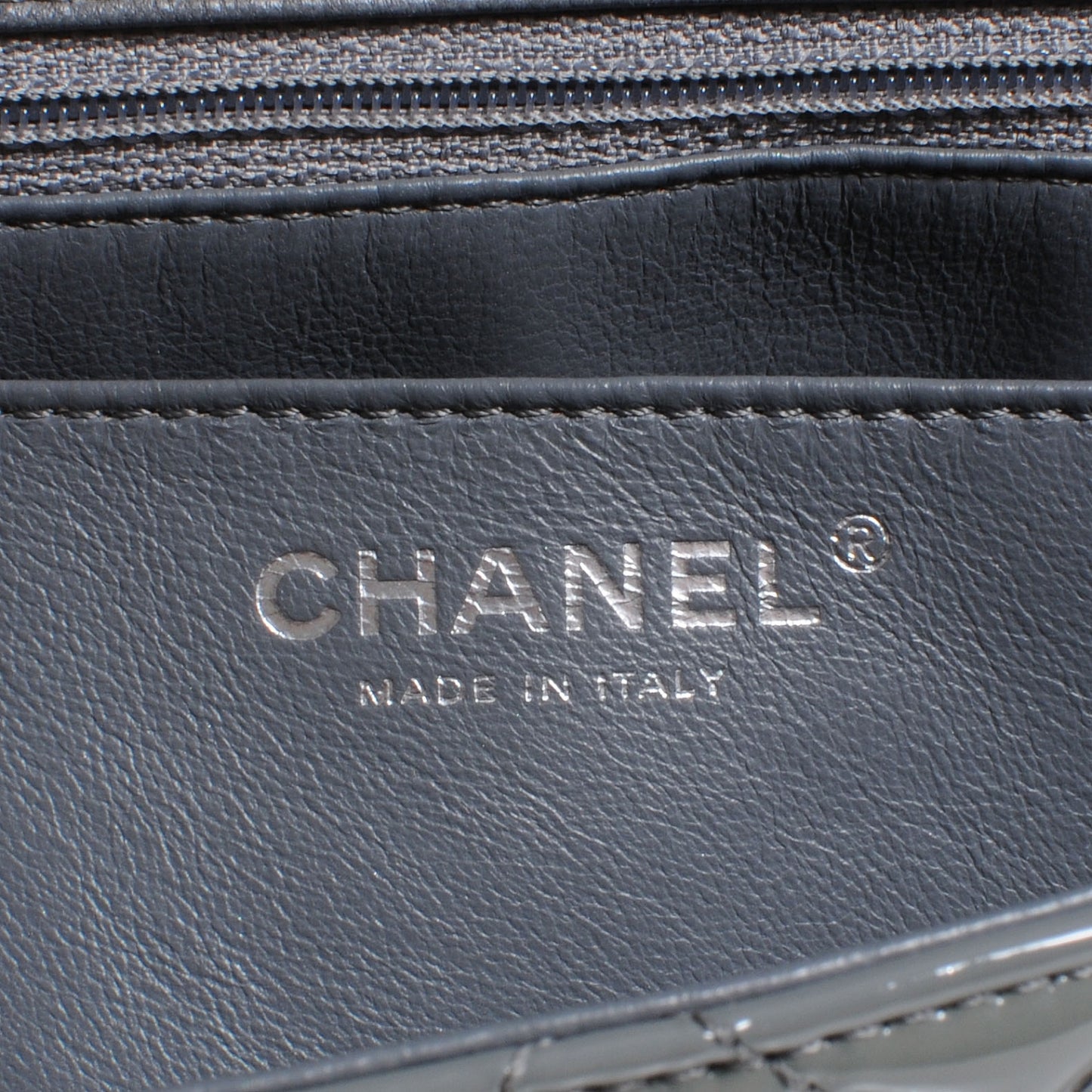 Patent Jumbo Single Flap Grey