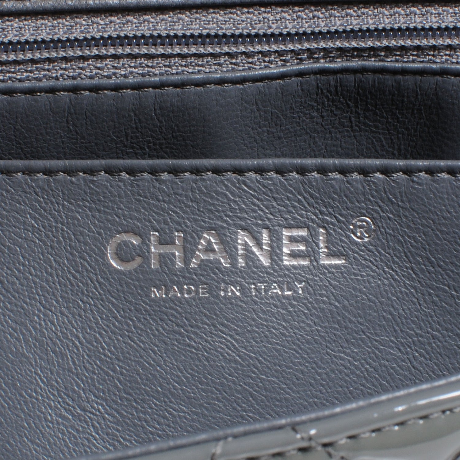 Chanel Patent Jumbo Single Flap Grey 8 of 9