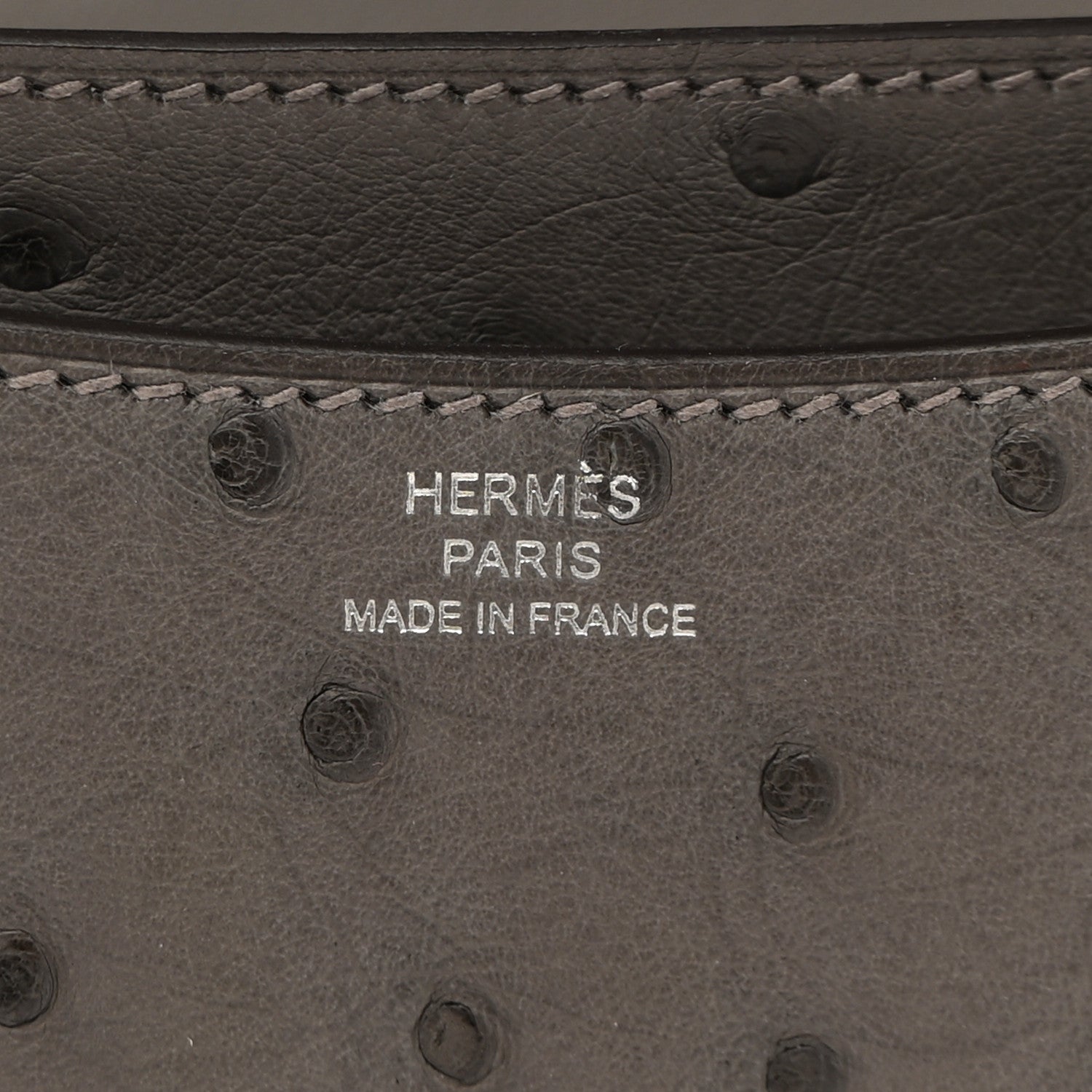 Hermes Ostrich Constance 18 Gris Meyer 7 of 11