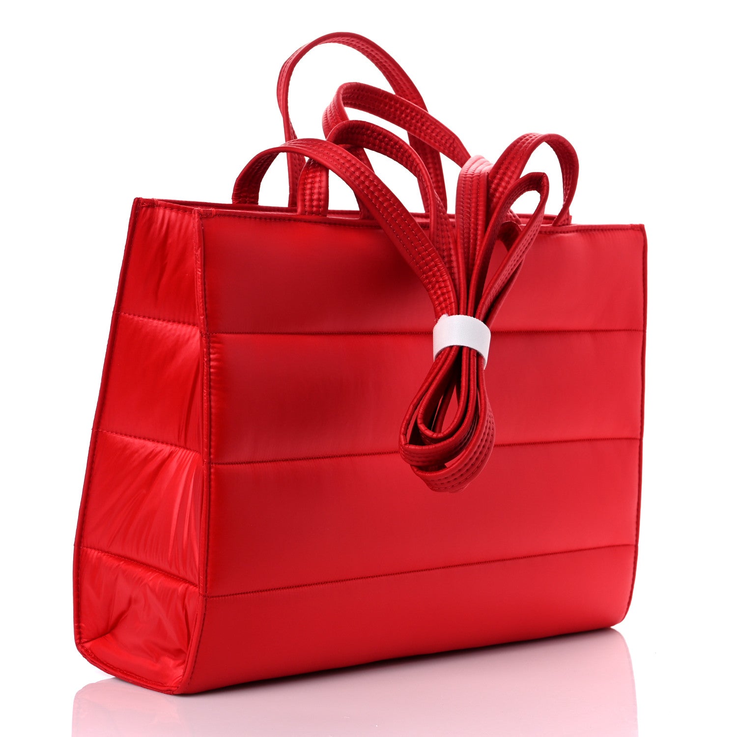 Telfar Nylon Medium Puff Shopping Bag Red 2 of 7