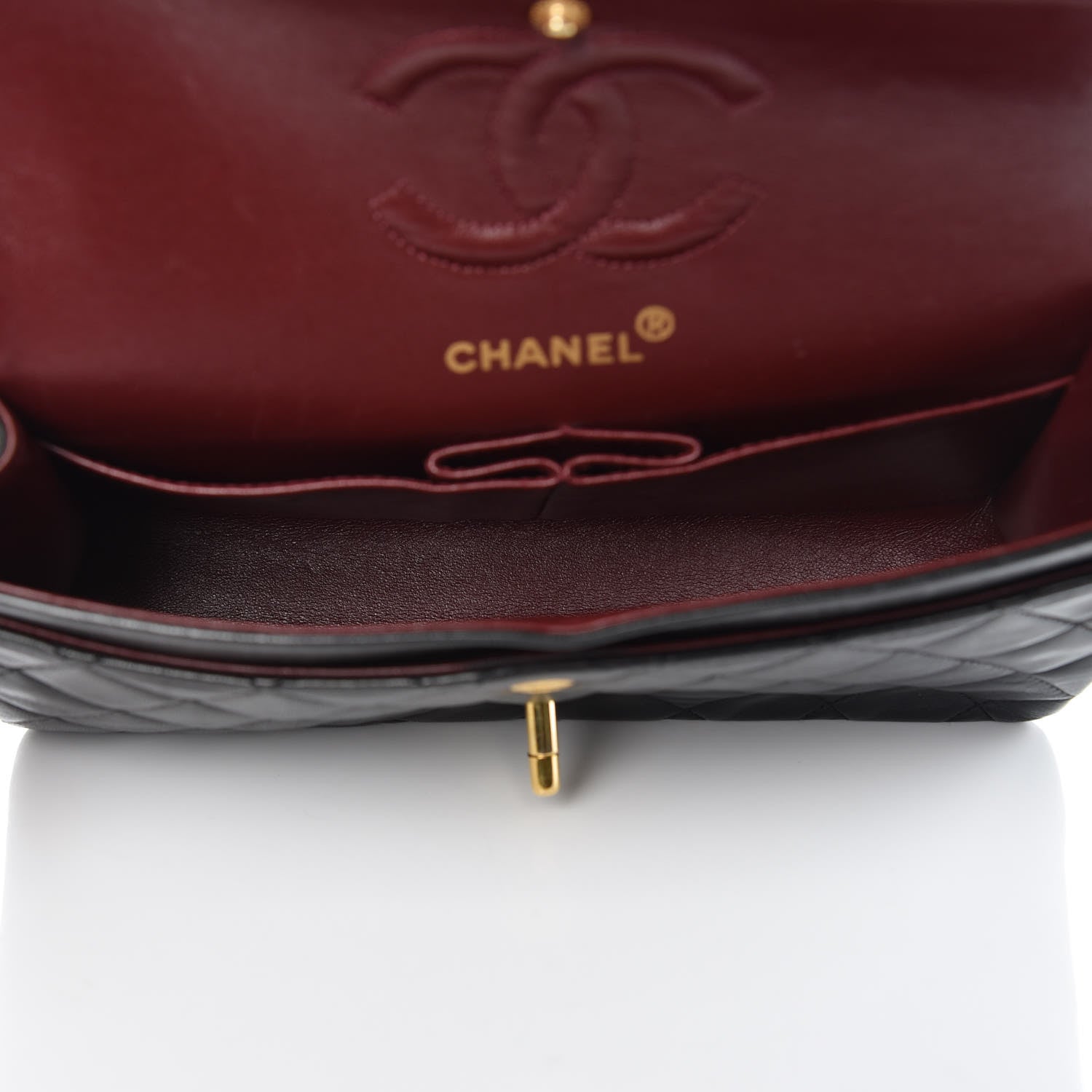 Chanel Lambskin Quilted Small Double Flap Black 6 of 13