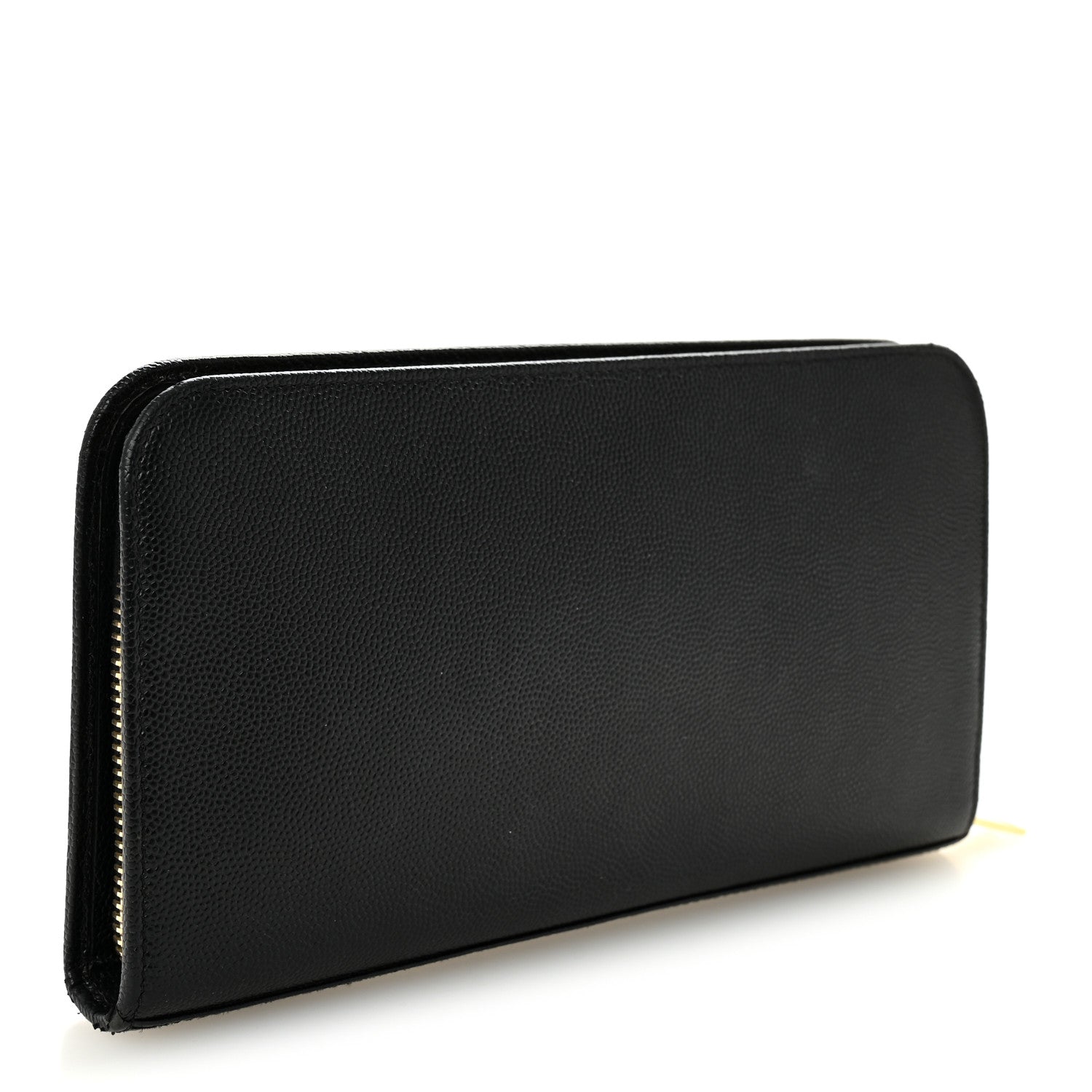 Saint Laurent Grain De Poudre Zip Around Travel Wallet Black 3 of 7