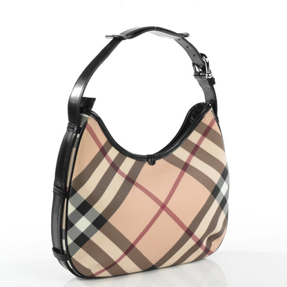 Burberry Nova Check Shoulder Bag Black 3 of 7