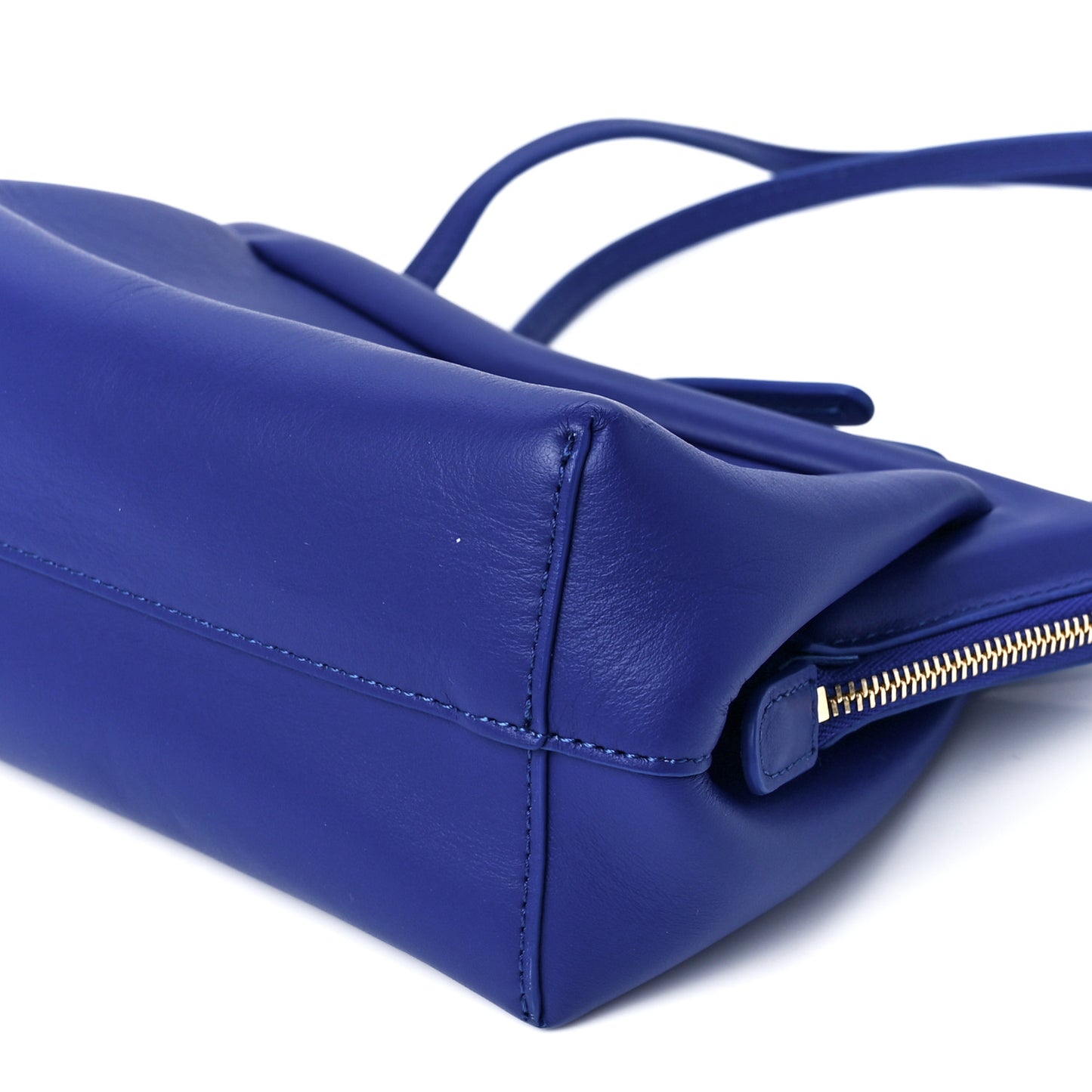 Smooth Calfskin Mini Frame Crossbody Bag Blue