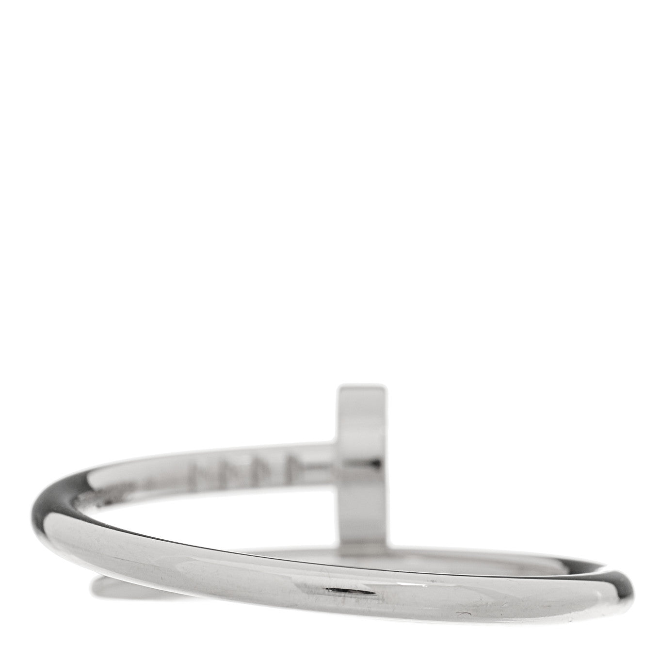 18K White Gold Small Juste Un Clou Ring 55 7.25
