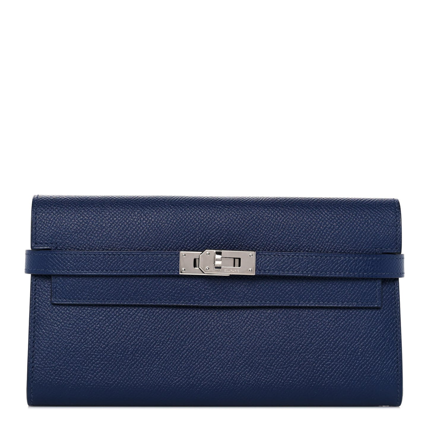 Epsom Kelly Longue Wallet Bleu Saphir