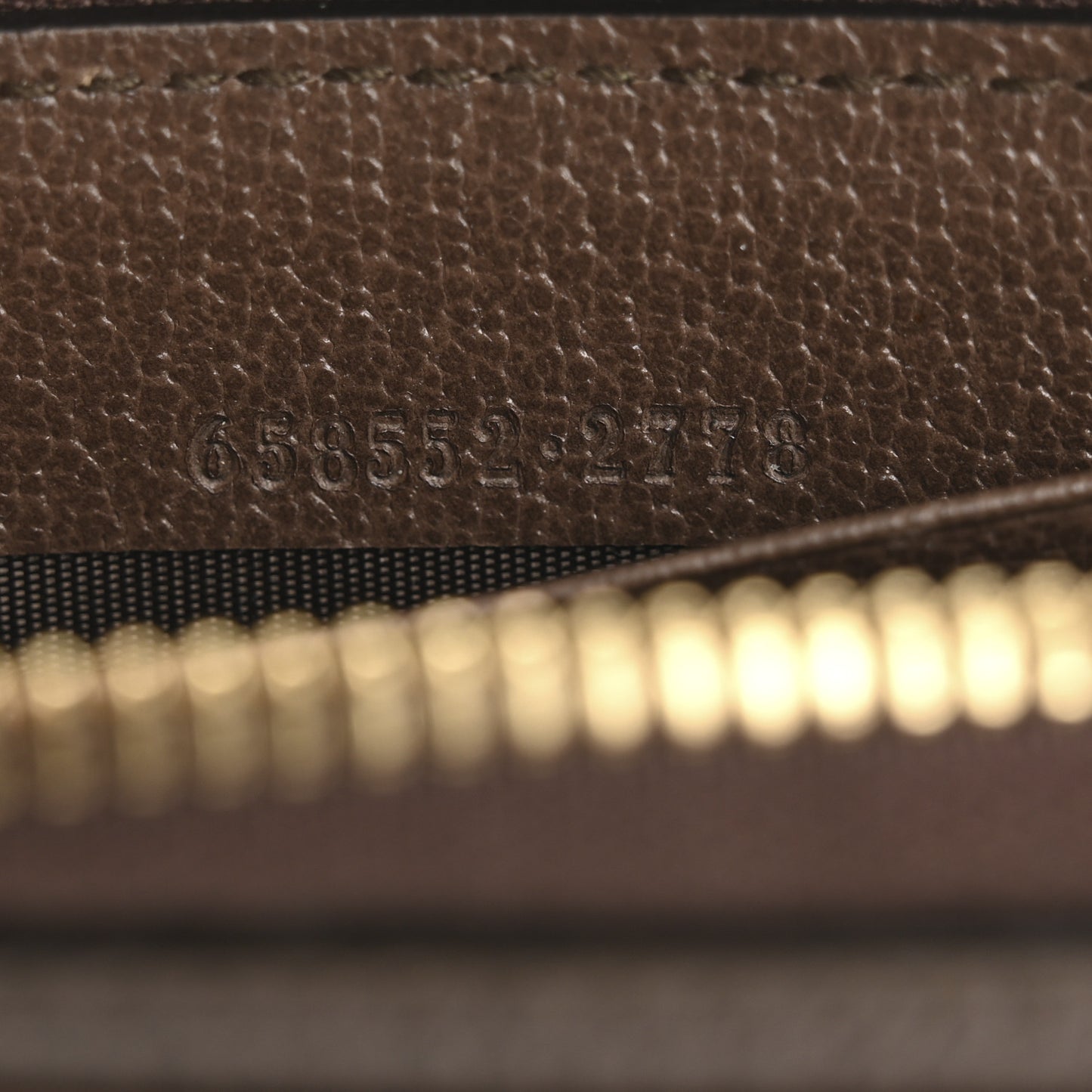 GG Supreme Monogram Textured Dollar Calfskin Web Ophidia Zip Around Card Case Wallet Beige Ebony New Acero