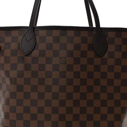 Louis Vuitton Damier Ebene Neo Neverfull MM Rose Ballerine 9 of 11