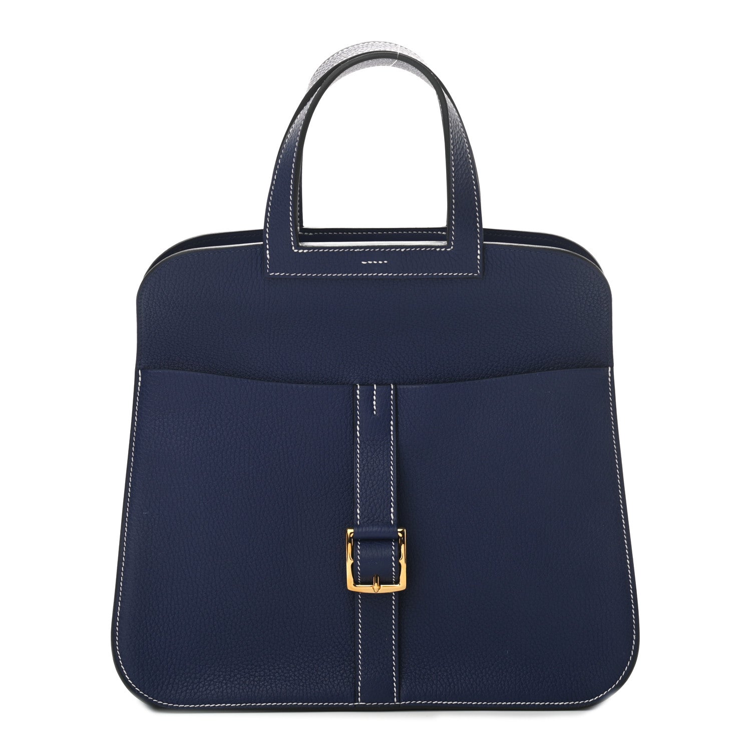 Hermes Taurillon Clemence Halzan 31 GM Bleu Encre 3 of 11