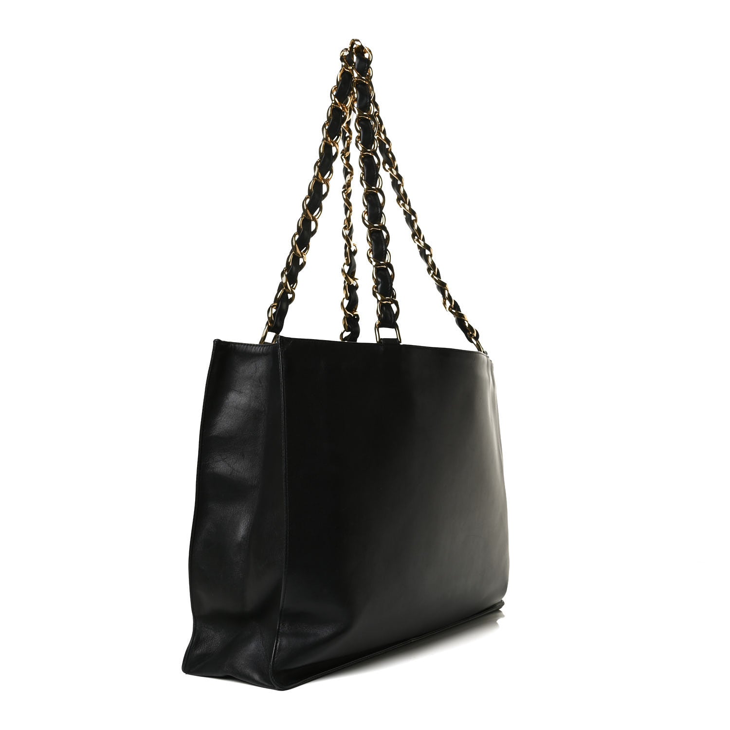 Chanel Lambskin CC Tote Black 2 of 14