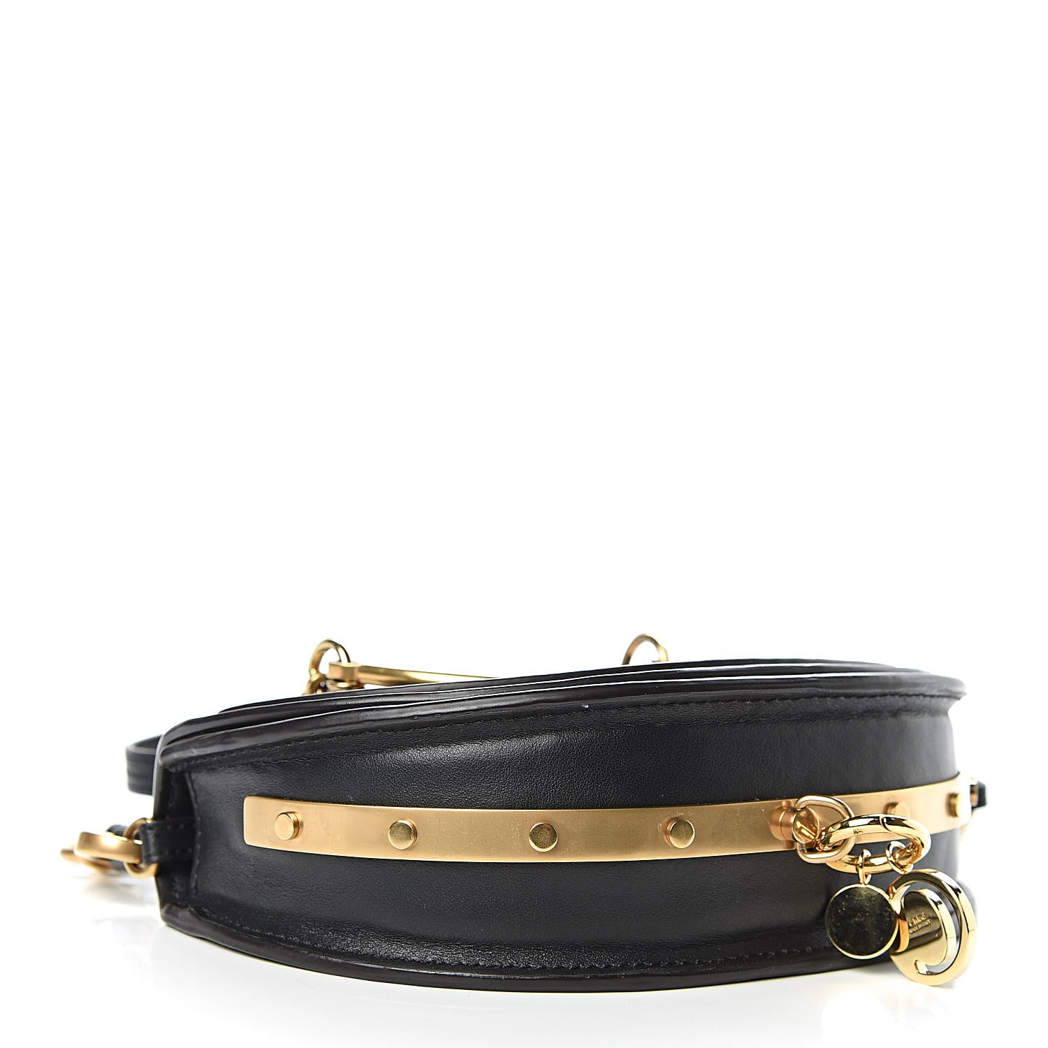Chloe Calfskin Small Nile Bracelet Minaudiere Bag Black 4 of 11