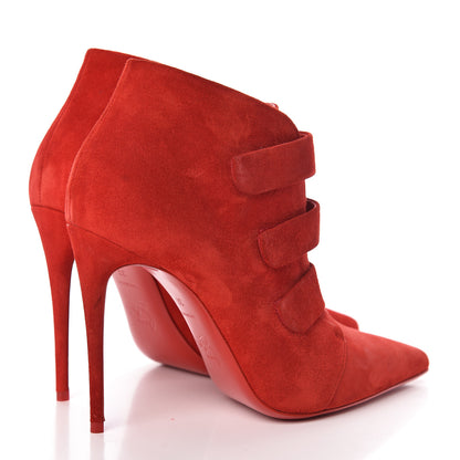 Christian Louboutin Veau Velour Triniboot 100 Booties 37 Loubi 4 of 13