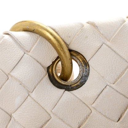 Bottega Veneta Nappa Intrecciato Small Capri Tote White 13 of 17