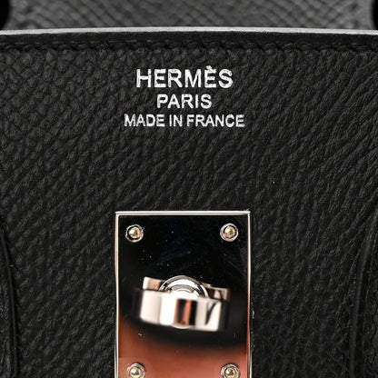 Hermes Epsom Birkin Sellier 25 Black 6 of 11