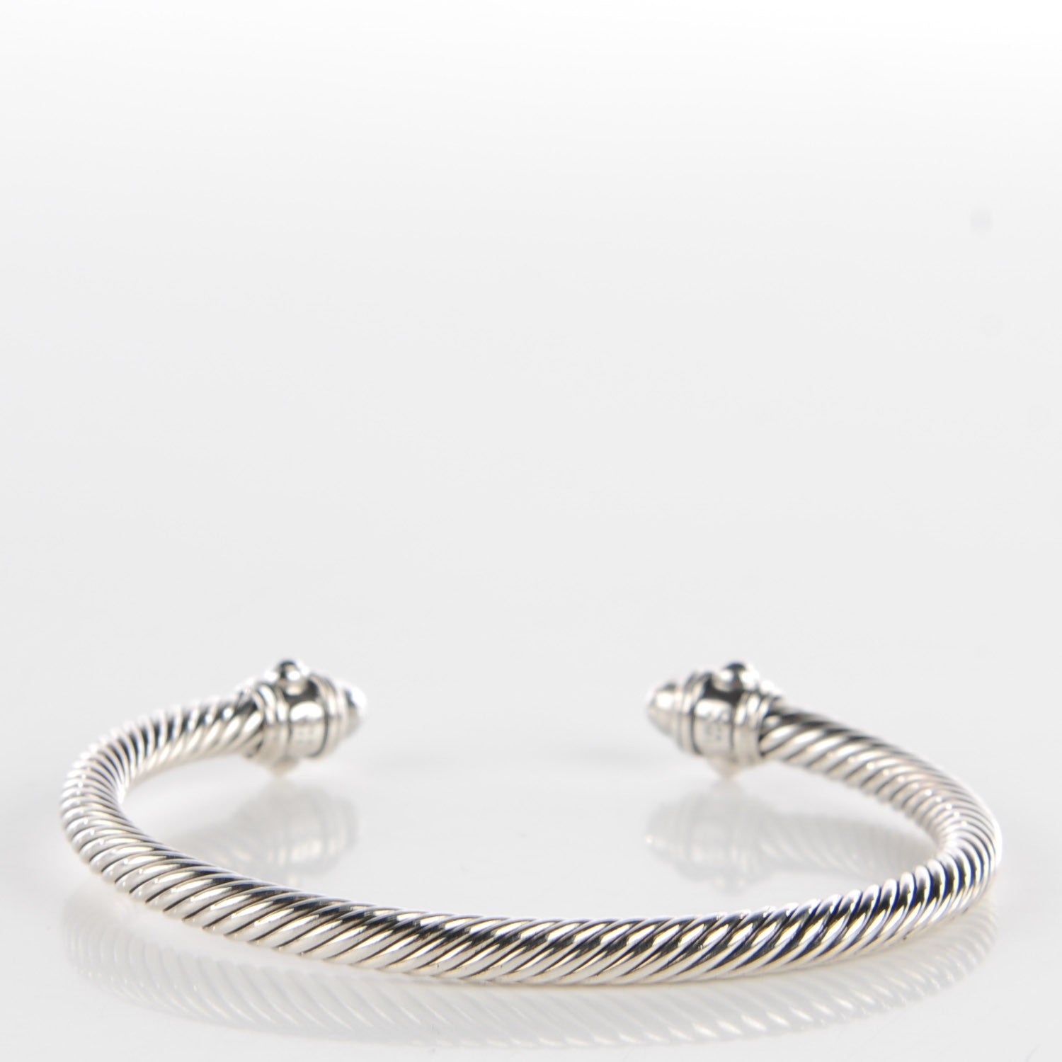 David Yurman Sterling Silver 5mm Renaissance Bracelet M 3 of 5
