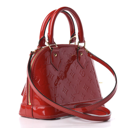 Louis Vuitton Vernis Alma BB Cherry 4 of 9