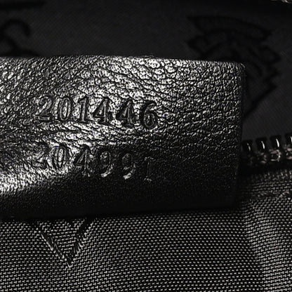 Gucci Guccissima Medium Flat Messenger Bag Black 7 of 10