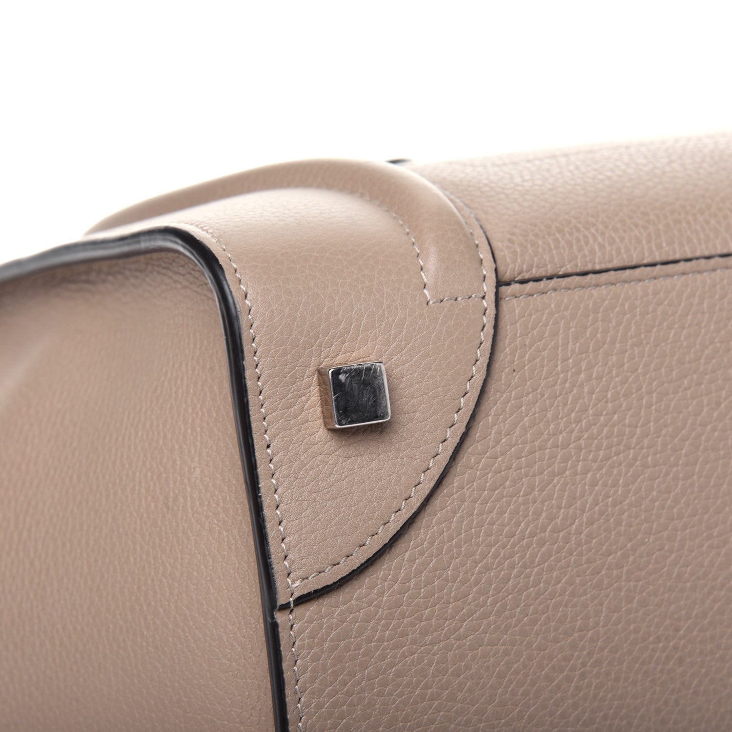 Celine Drummed Calfskin Mini Luggage Dune 14 of 24