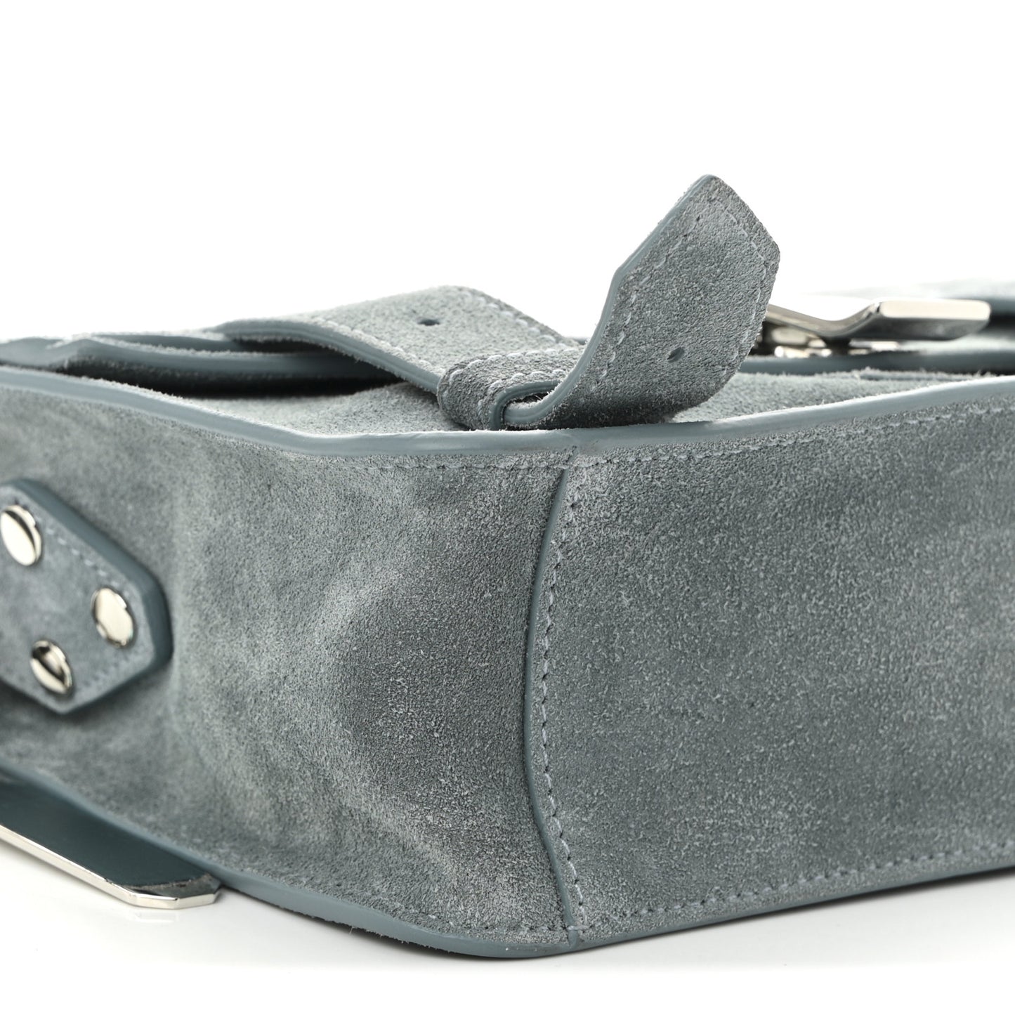 Suede PS1 Mini Pouch Messenger Bag Faded Blue