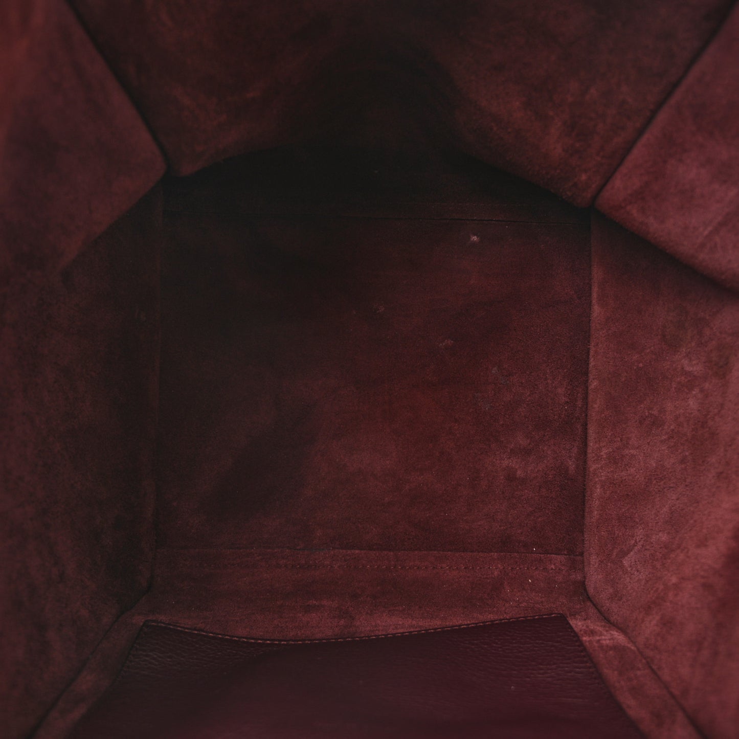 Supple Grained Calfskin Small Big Bag Wine