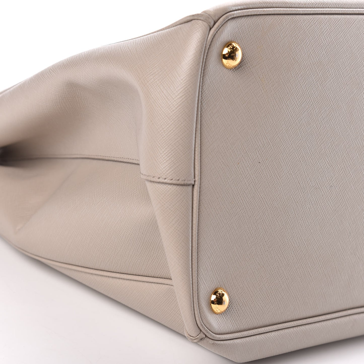 Saffiano Lux Extra Large Galleria Double Zip Tote Pomice