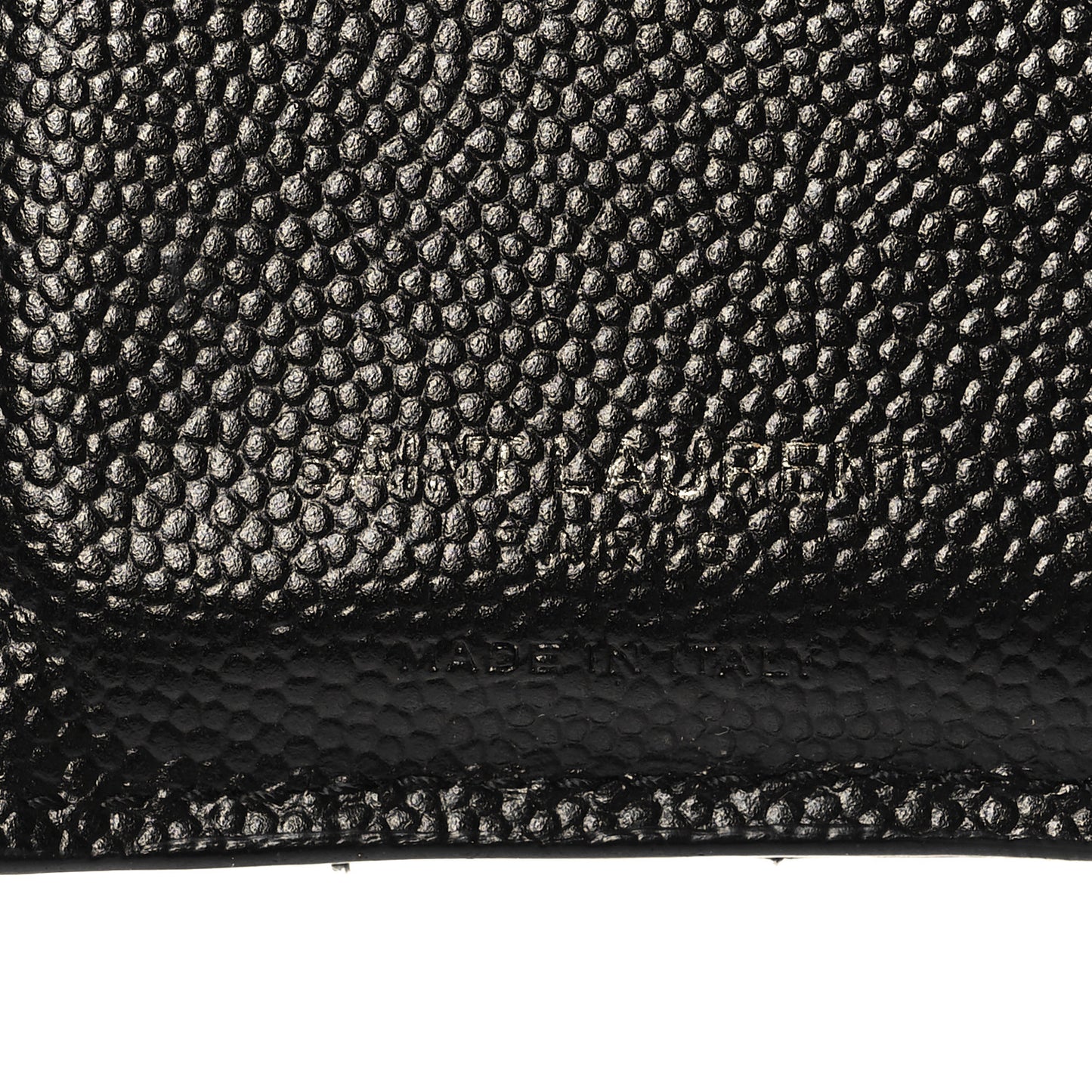 Grain De Poudre Matelasse Chevron Monogram Zipped Card Case Black