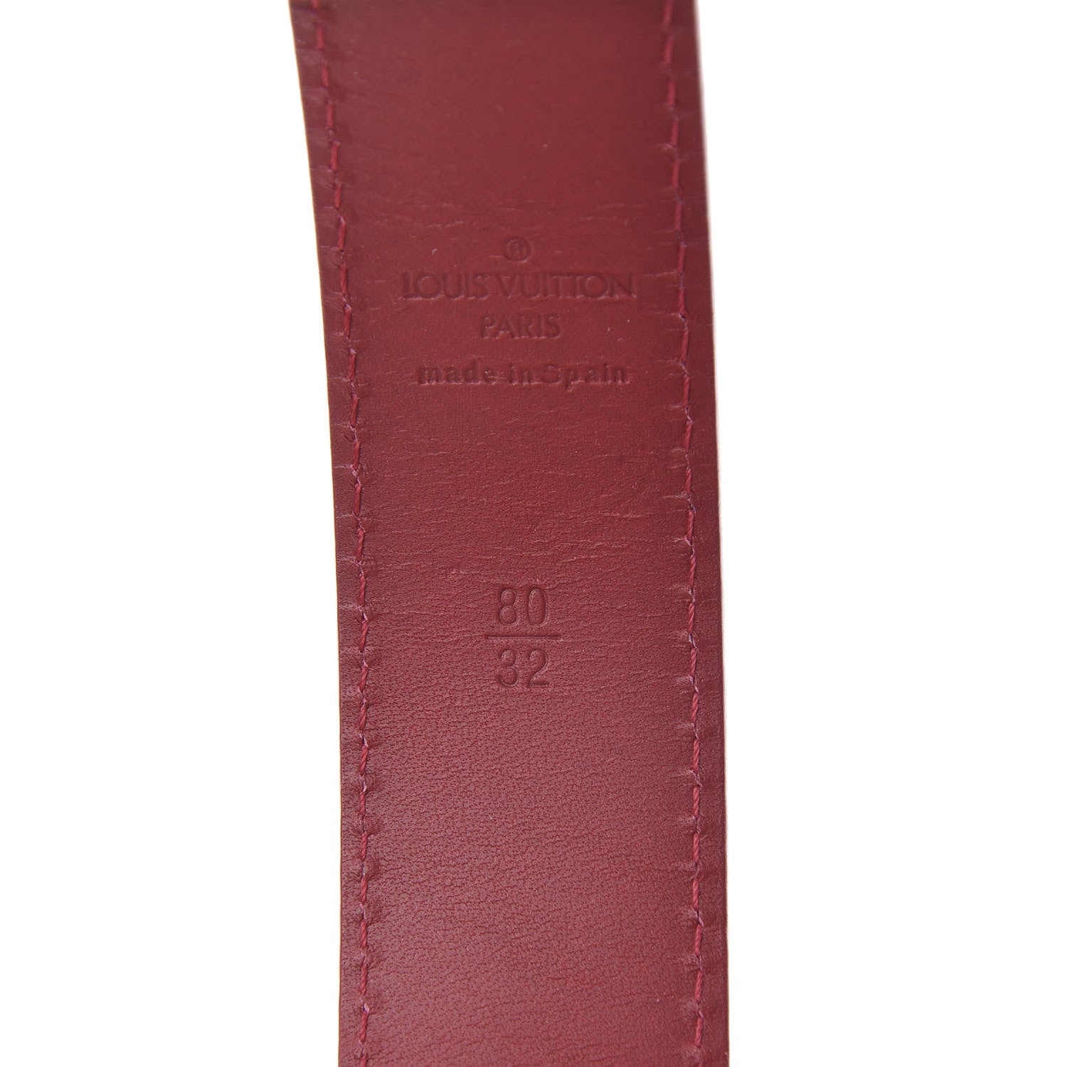 Louis Vuitton Monogram Multicolor LV Cut Reversible Belt 80 32 White Grenade 4 of 6