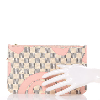 Louis Vuitton Damier Azur Tahitienne Neverfull MM GM Pochette 2 of 7