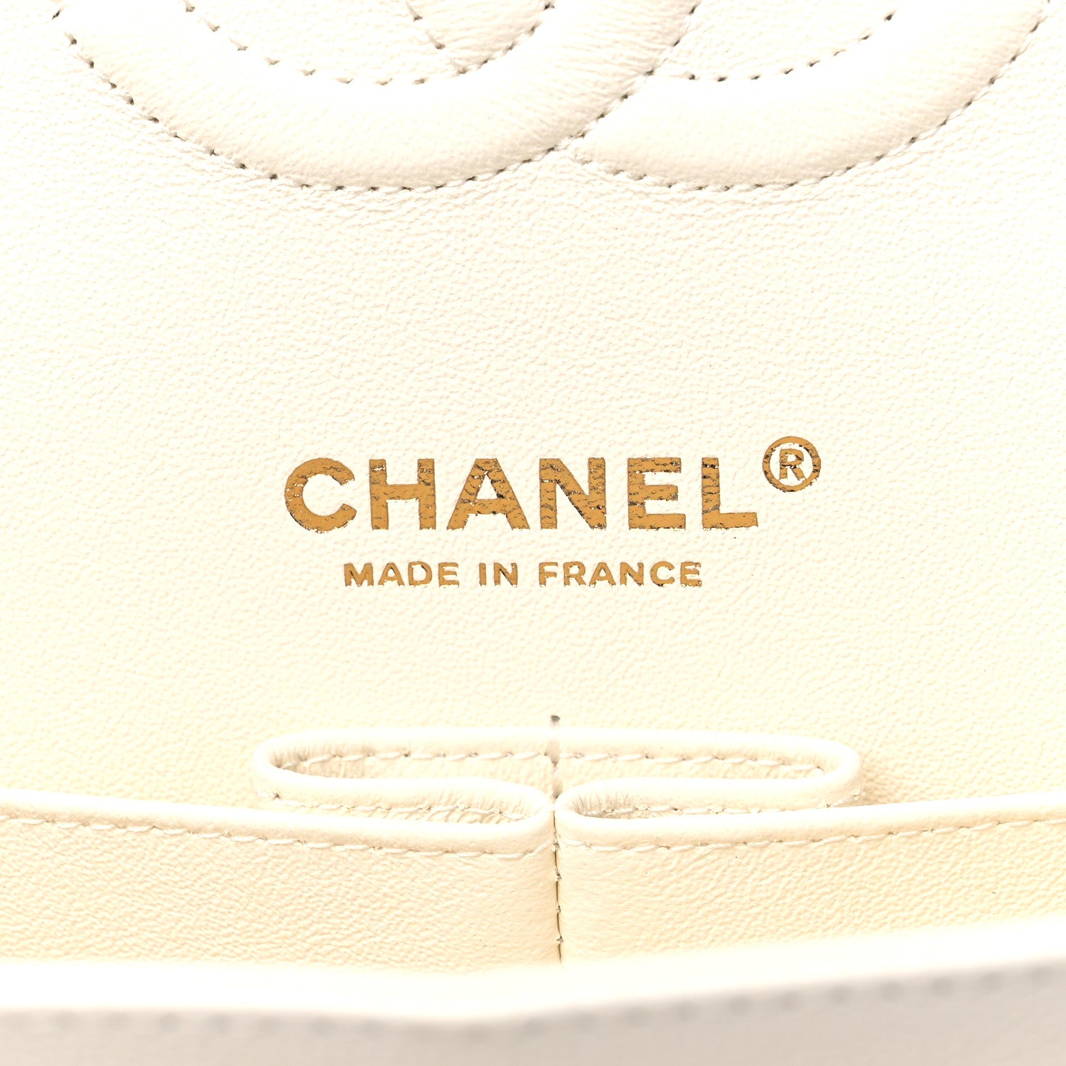 Chanel Caviar Quilted Medium Double Flap White 6 of 10