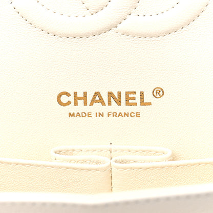 Chanel Caviar Quilted Medium Double Flap White 6 of 10