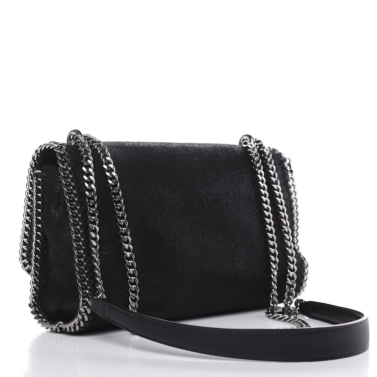 Stella McCartney Shaggy Deer Falabella Crossbody Bag Black 3 of 9