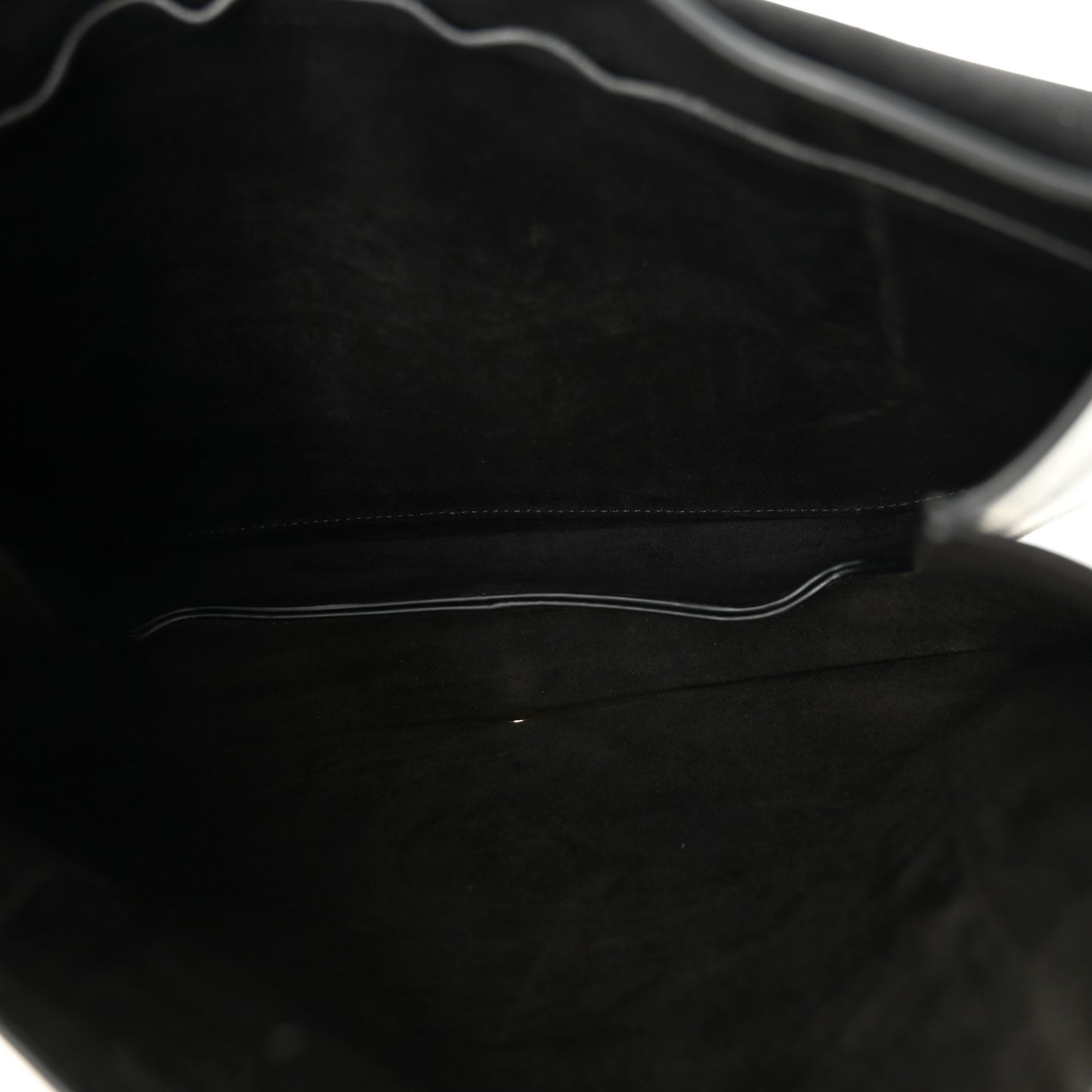 Shiny Lambskin Soft Triomphe Besace Bag Black
