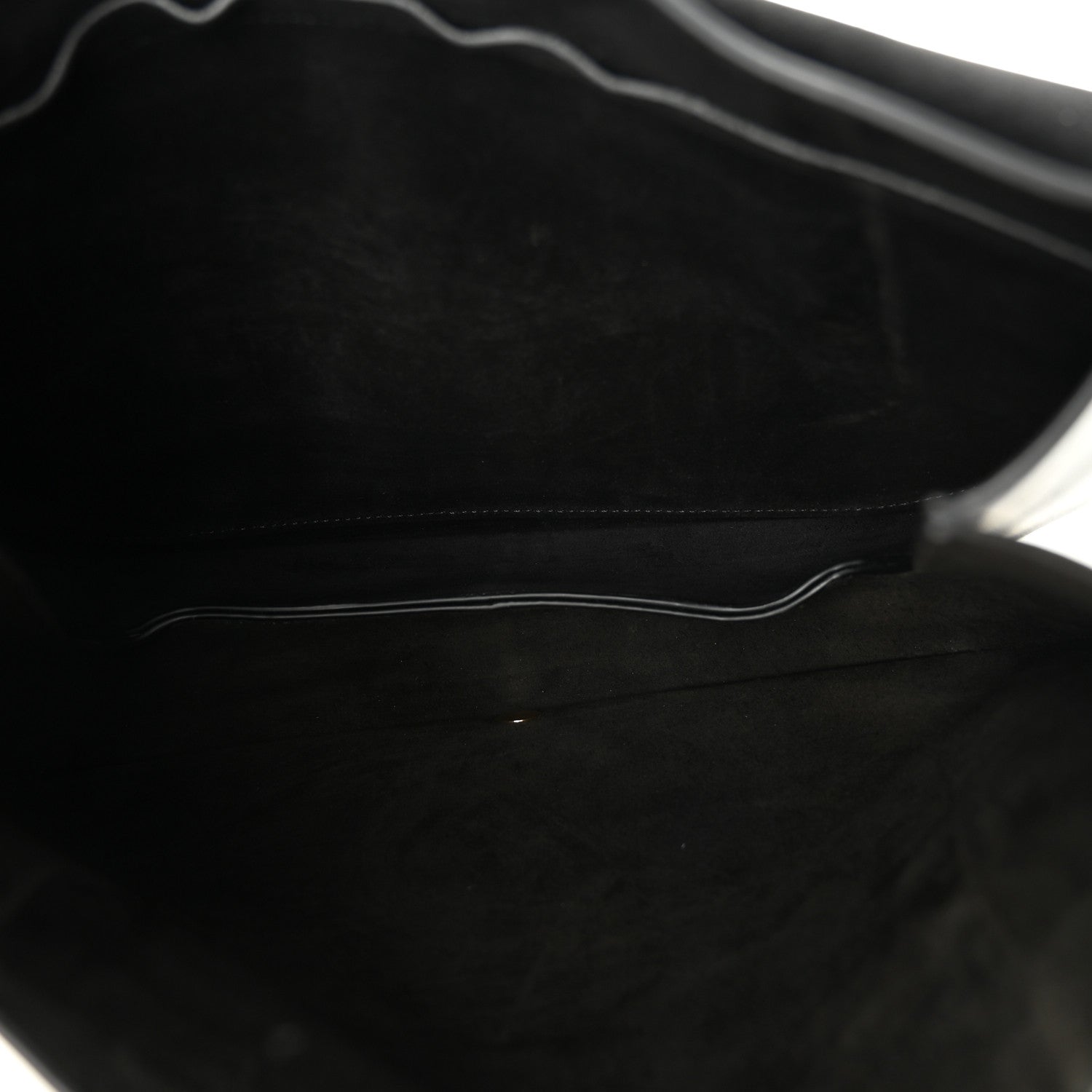 Celine Shiny Lambskin Soft Triomphe Besace Bag Black 5 of 9