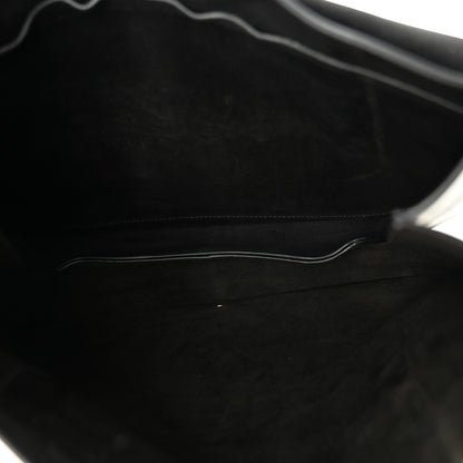 Celine Shiny Lambskin Soft Triomphe Besace Bag Black 5 of 9
